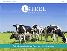 Tablet Screenshot of estrel-ingredients.com